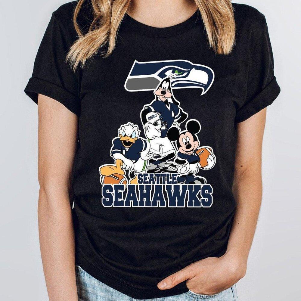 Seattle Seahawks Football Mickey Shirt, Dsney Family Football Shirt